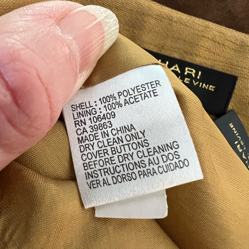 TAHARI LUXE PETITE GOLD/BRONZE‎ BETTY DRESSY BLAZER - Picture 9 of 9
